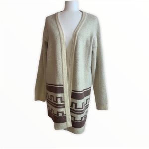 Forever 21 cream tribal cardigan